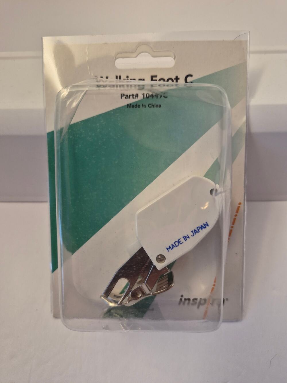Inspira Walking Foot Low Shank Sewing Machine Presser Foot # 10449C